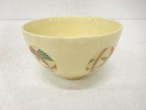京焼　原平造　金彩色絵毬茶碗